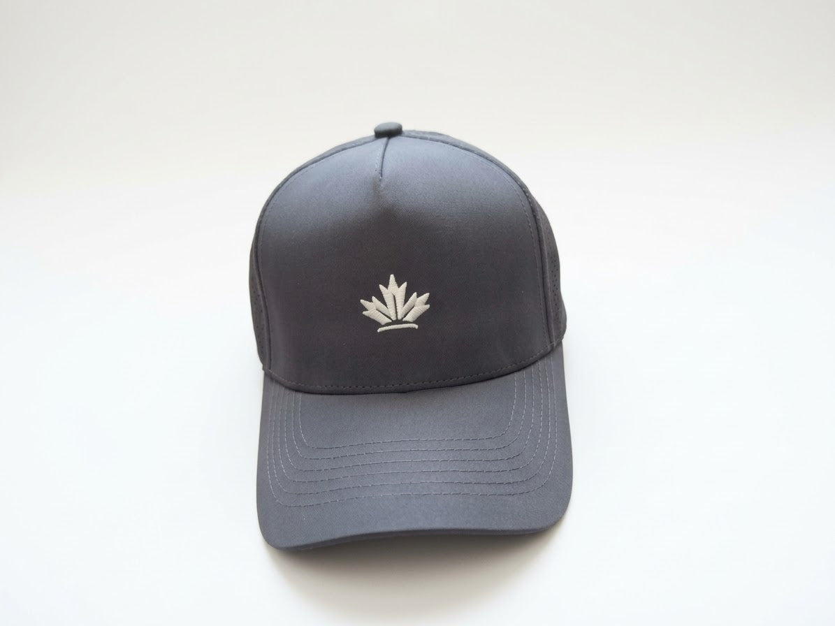 Charcoal Versa Cap with Performance Logo