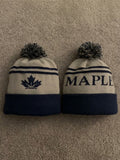 Pre-Order Grey & Navy V1 Knit Bobble Hat NOW