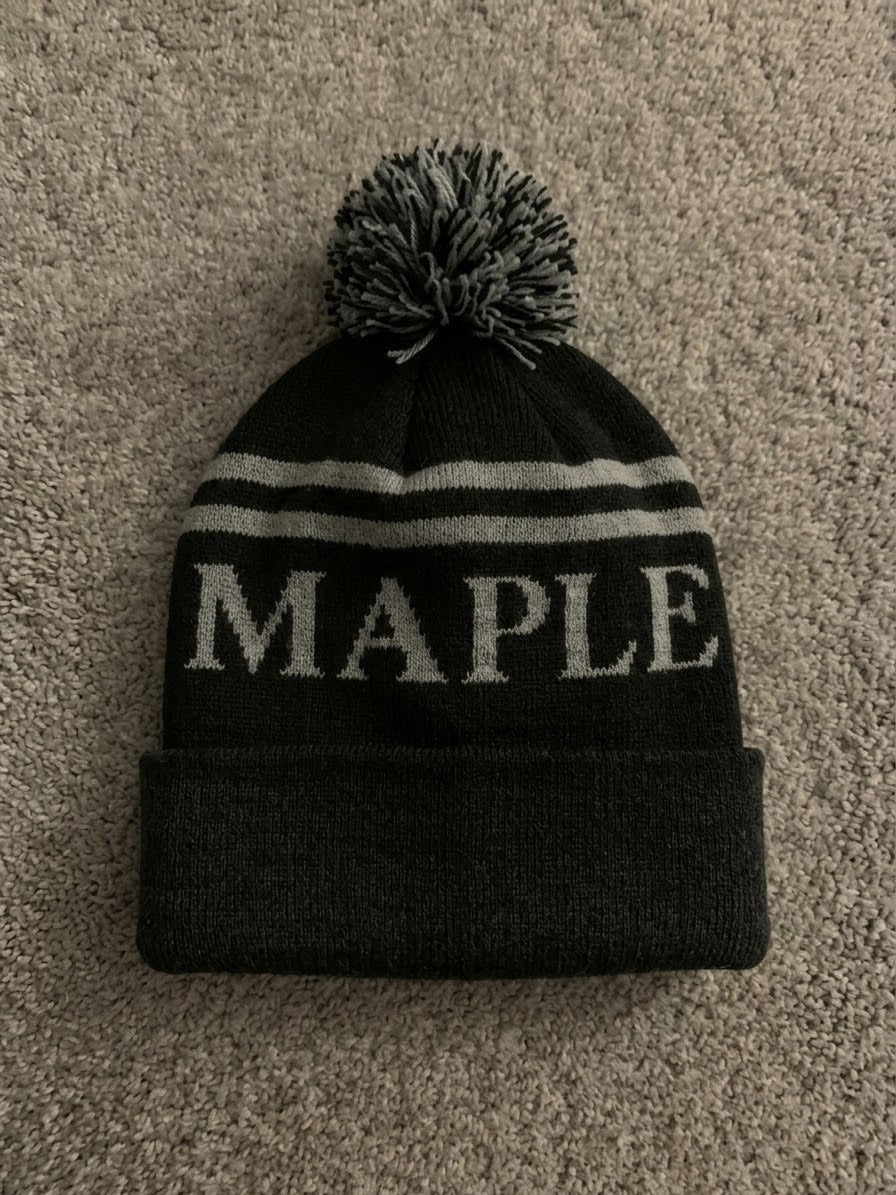 Pre-Order Black & Grey V1 Knit Bobble Hat NOW