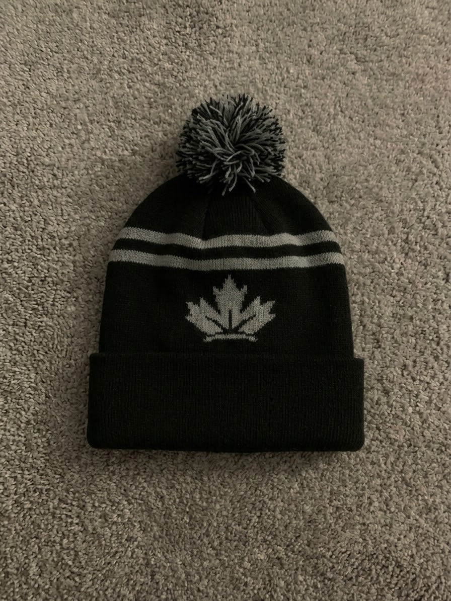 Pre-Order Black & Grey V1 Knit Bobble Hat NOW