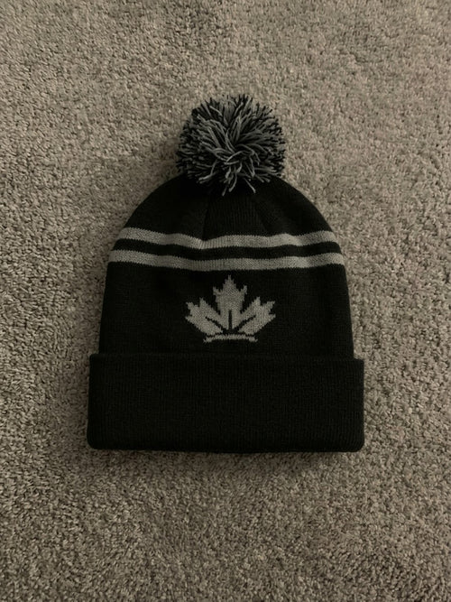 Pre-Order Black & Grey V1 Knit Bobble Hat NOW