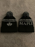 Pre-Order Black & Grey V1 Knit Bobble Hat NOW
